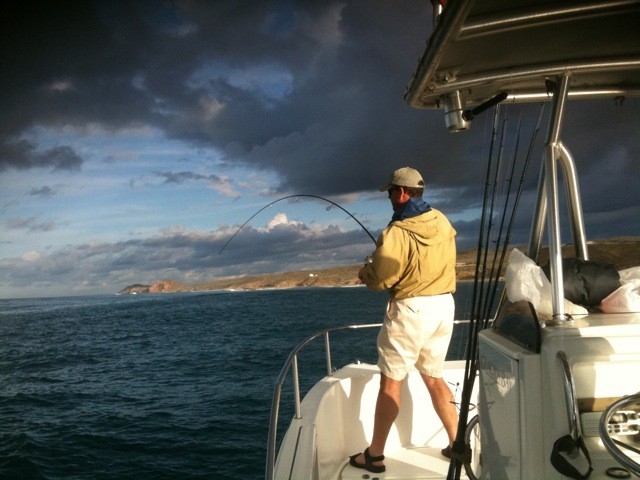  Fishing at sunset 